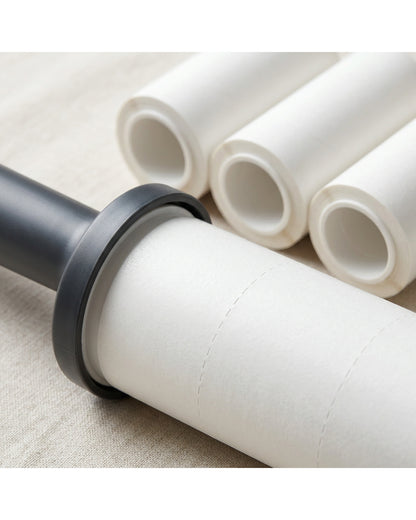 Mikuhome Extra-Wide Adhesive Lint Roller 15 cm with 3 Refills Charcoal - Detail view