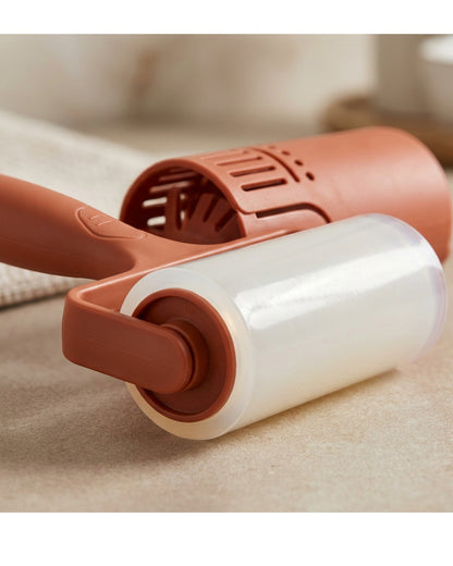 Mikuhome Washable Silicone Lint Roller 8 cm with Cover Terracotta - Detail view