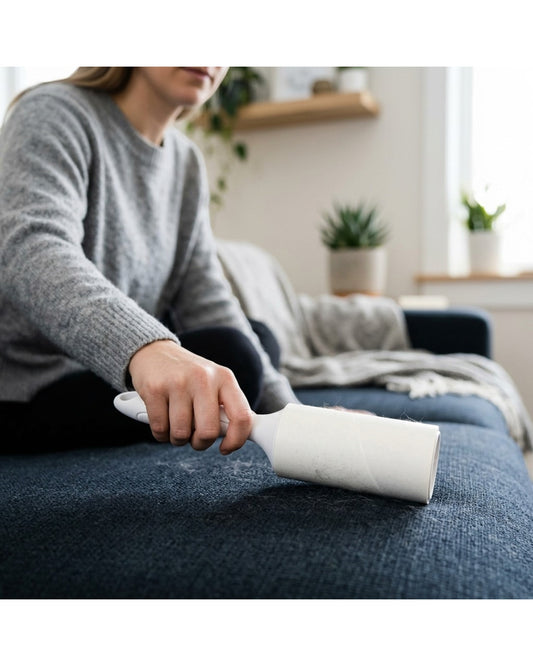 Mikuhome Heavy-Duty Adhesive Lint Roller 120 Sheets White