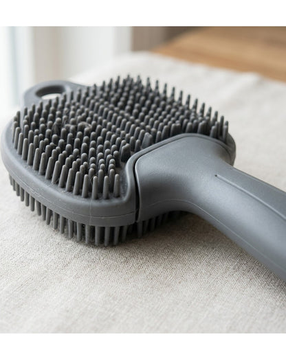Mikuhome Reusable Silicone Pet Hair Remover Brush Gray