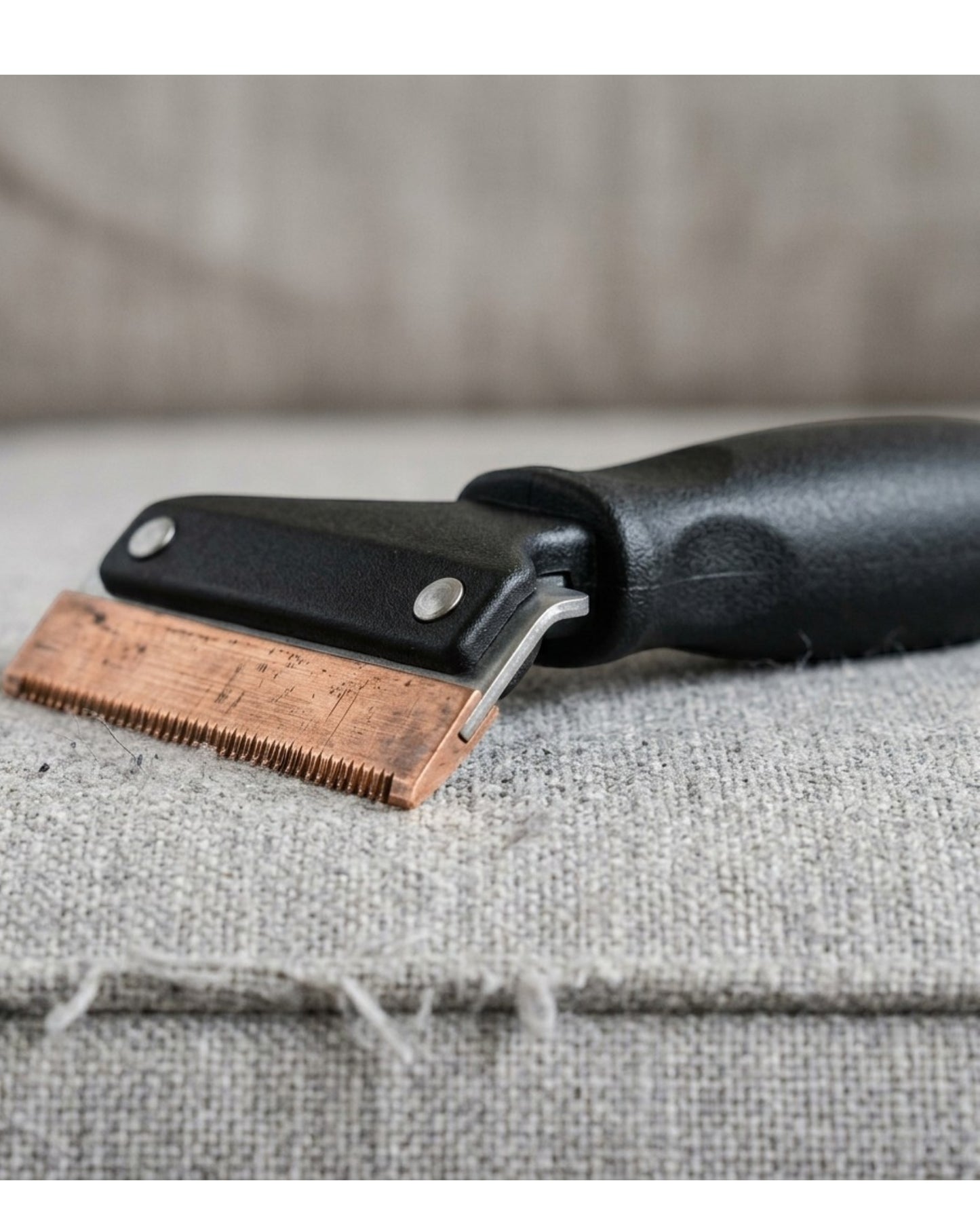 Mikuhome Upholstery Fur Remover Tool Copper Edge Black