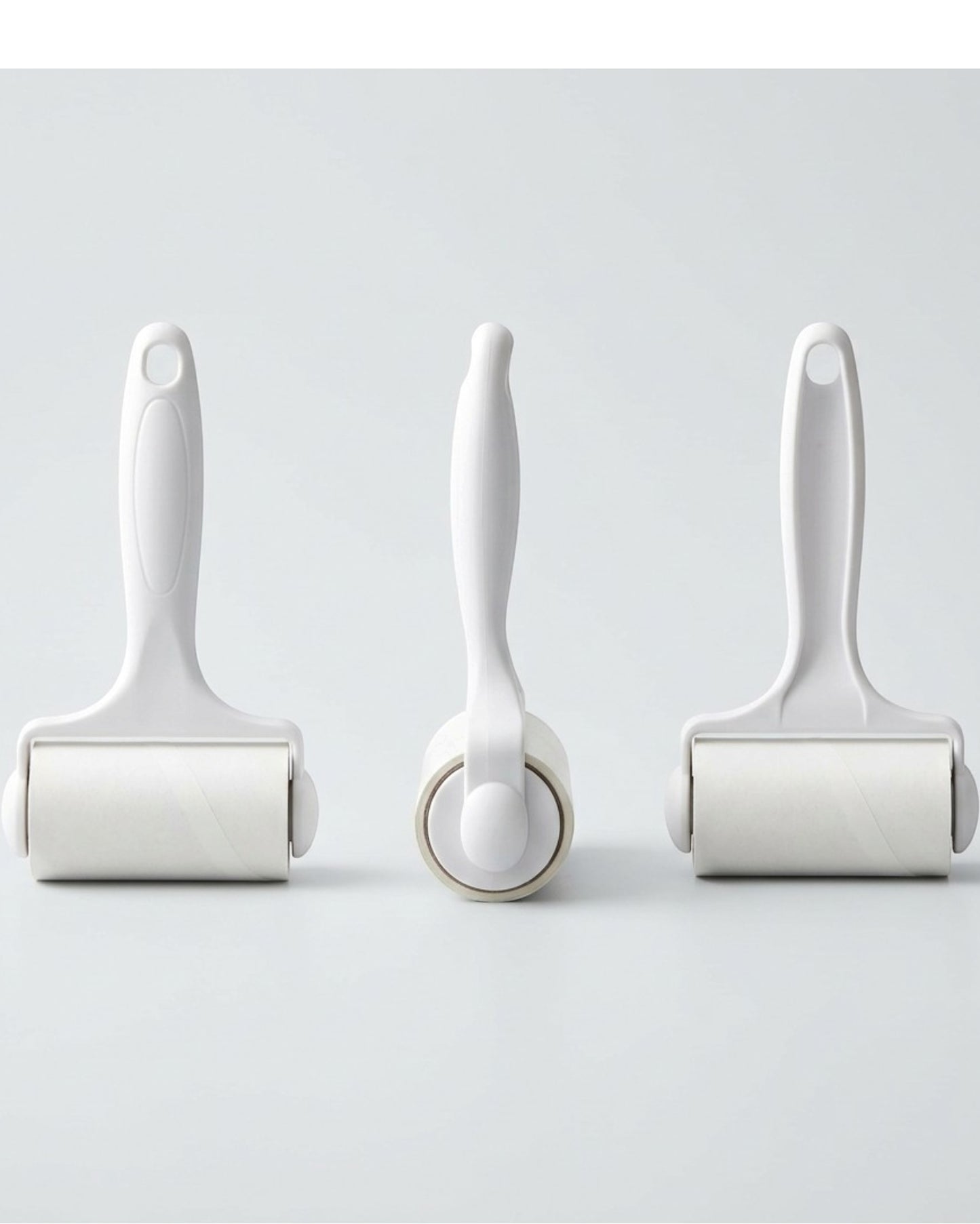 Mikuhome Mini Garment Lint Roller 3-Pack White