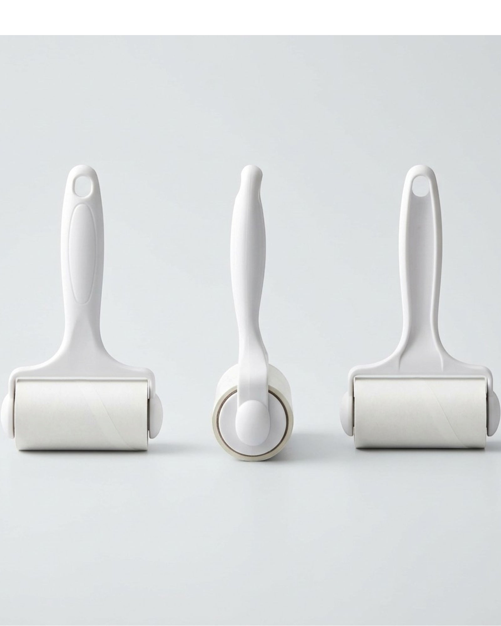 Mikuhome Mini Garment Lint Roller 3-Pack White